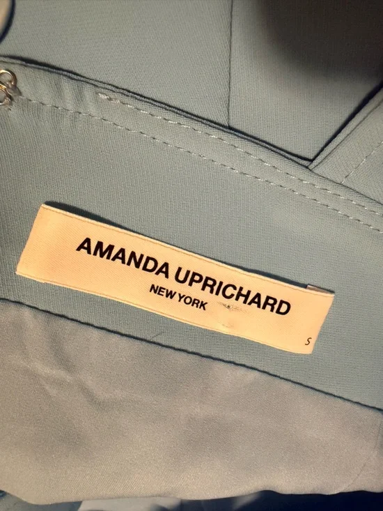 Amanda Uprichard ACE MINI DRESS in Pacific Blue Size Small - Picture 8 of 9